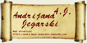 Andrijana Jegarski vizit kartica